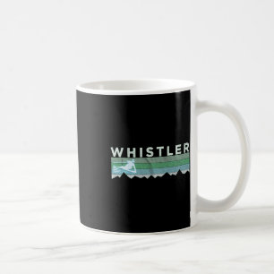 Mug Whistler Bc Canada Retro Ski Alpin en détresse