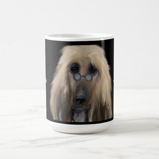 Mug White Afghan Hound (Centre)