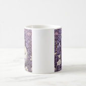 Mug White Arctic Fox Lavender William Morris Floral (Centre)