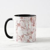 Mug white beige abstract fashionable modern pattern    (Gauche)