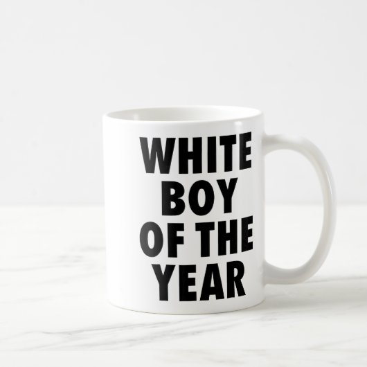 Mug White Boy Of The Year For Men Boys Kids Funny  (Droite)