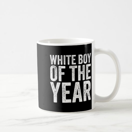 Mug White Boy Of The Year Funny T  (Droite)