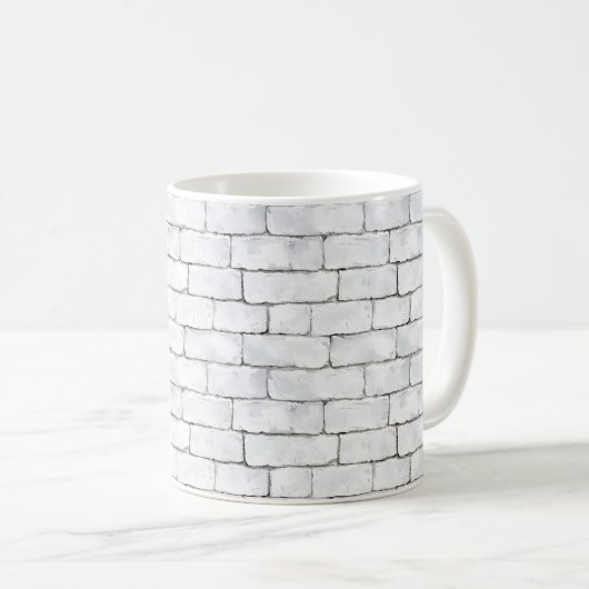 Mug White Bricks (Devant droit)