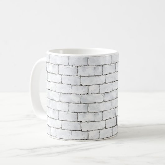 Mug White Bricks (Devant gauche)