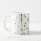 Mug White Brown Sheep Flowers  (Gauche)