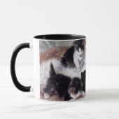 Mug White Cat et ses chatons par Henriette Ronner-Knip (Gauche)