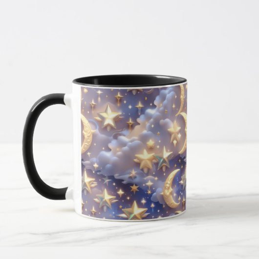 Mug - White Celestial Moon (Gauche)