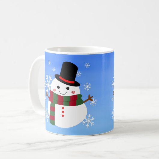 Mug White Christmas Snowman (Devant gauche)