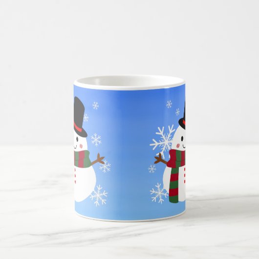 Mug White Christmas Snowman (Centre)