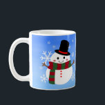 Mug White Christmas Snowman<br><div class="desc">Joyeux Noël !</div>
