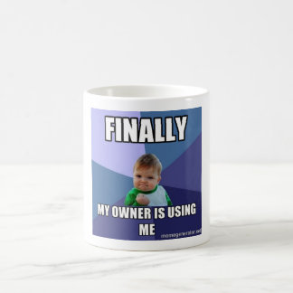 Mug white cup with success kid l'A meme