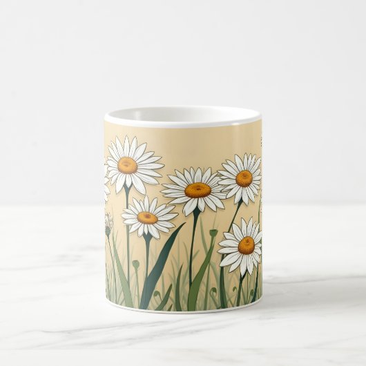 Mug White Daisy Meadow (Centre)