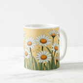 Mug White Daisy Summer (Devant droit)