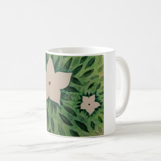 Mug White Flowers (Devant droit)
