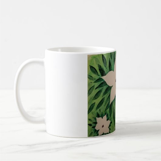 Mug White Flowers (Gauche)