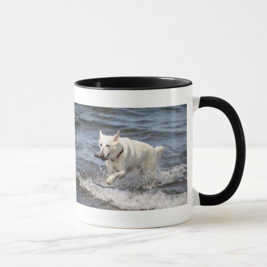 Mug White German Shepard sur le lac George (Droite)