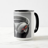 Mug white headphones (Devant droit)