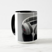 Mug white headphones (Devant gauche)