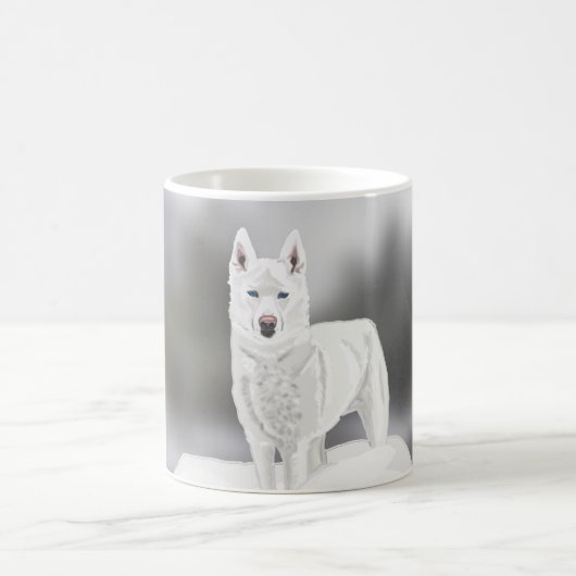 Mug White Husky (Centre)