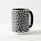 Mug White Leopard Elégante Collection de luxe tendance (Devant droit)