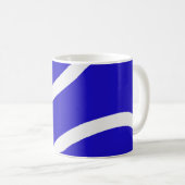 Mug – White Lines on Blue (Devant droit)