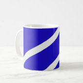 Mug – White Lines on Blue (Devant gauche)