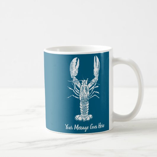 Mug White Lobster Graphic Message _1  (Droite)
