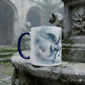 Mug White Pegasus Wings Soft Blue Sky Dreamscape