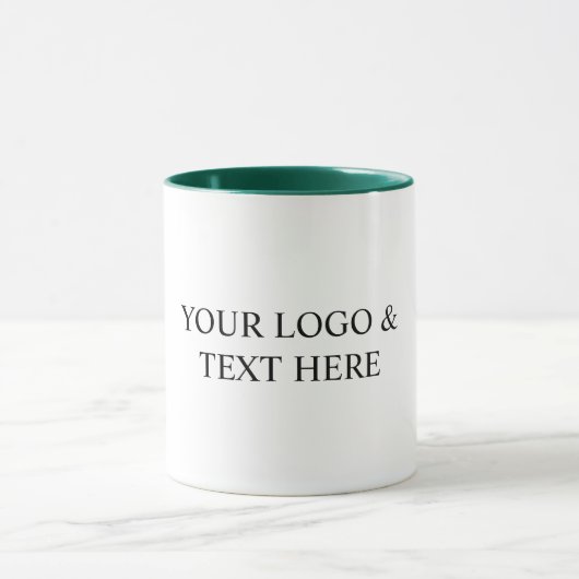 Mug White Personalized – Your Logo & Text Here (Centre)