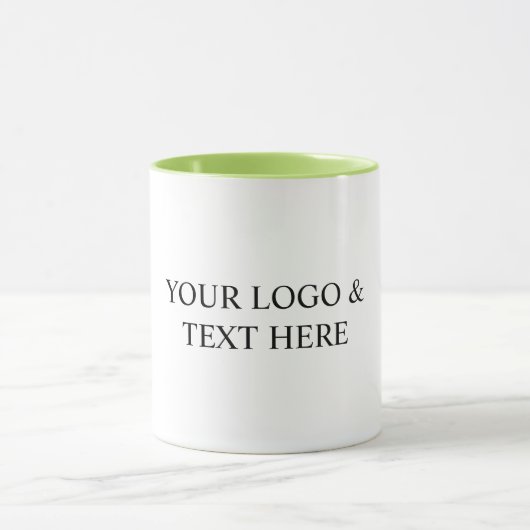 Mug White Personalized – Your Logo & Text Here (Centre)