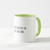Mug White Personalized – Your Logo & Text Here (Devant droit)