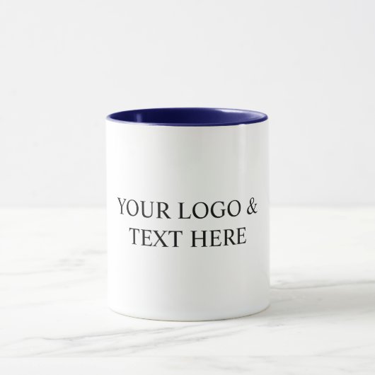 Mug White Personalized – Your Logo & Text Here (Centre)