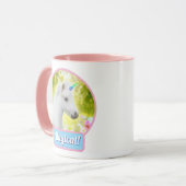 Mug White Pony Unicorn (Devant gauche)
