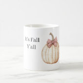 Mug White Pumpkin Red Bow (Centre)