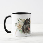 Mug White Rose Bouquet Belgian Tervuren (Gauche)