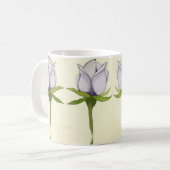 Mug white rose pattern (Devant gauche)