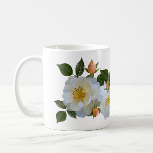 Mug White roses (Gauche)