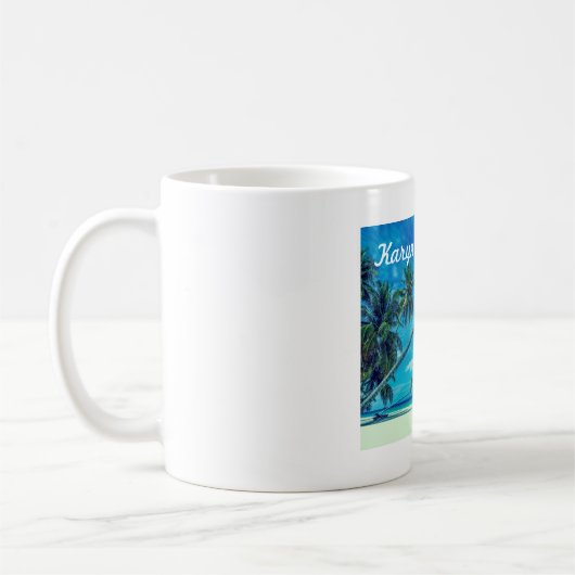 Mug White Sandy Beach (Gauche)