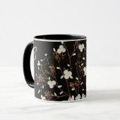 Mug White Seashell Bouquet Dramatic Black (Devant gauche)