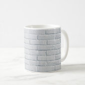 Mug White stone wall bricks pattern (Devant droit)