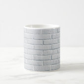 Mug White stone wall bricks pattern (Centre)
