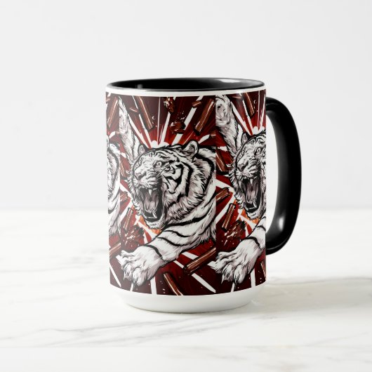 Mug White Tiger Ascension (Devant droit)