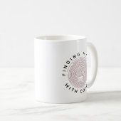 Mug White Trouve Mon Chemin Avec Café (Devant droit)