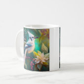 Mug White Tufé Turquoise Wing Jay Imaginaire Bird (Devant gauche)