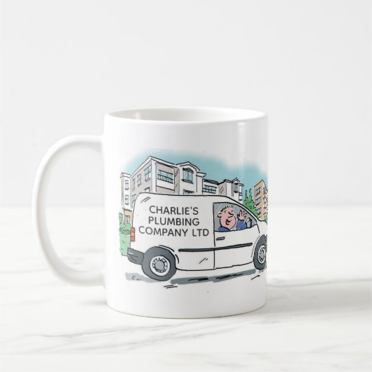 Mug White Van Man Business Promotion (Gauche)