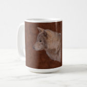 Mug White Wolf Wildlife Photo Art Drinkware (Devant gauche)