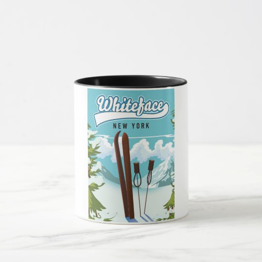 Mug Whiteface New York pour skier (Centre)