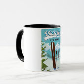 Mug Whiteface New York pour skier (Devant gauche)