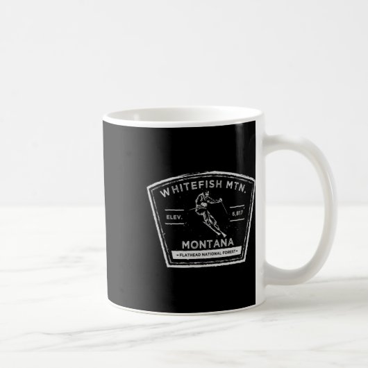 Mug Whitefish Mountain Montana Snow Skiing (Droite)
