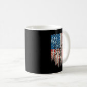 Mug Whitetail Buck Deer Hunting American Camouflage US (Devant droit)